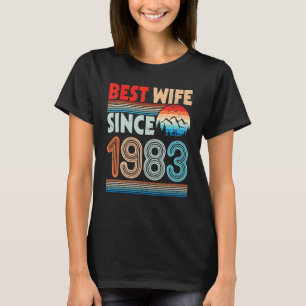 Beste Ehefrau seit 1983 Happy Husband Verheiratet T-Shirt