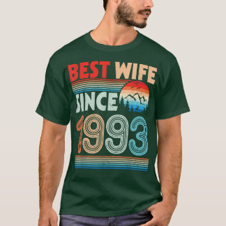 Beste Ehefrau seit 1993 Happy Husband Verheiratet T-Shirt