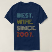 Beste Ehefrau seit 2007 T-Shirt (Design vorne)
