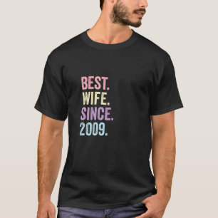 Beste Ehefrau seit 2009 12. Hochzeitstag 12 T-Shirt
