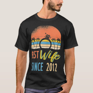 Beste Ehefrau seit 2012  10. Hochzeitstag T-Shirt