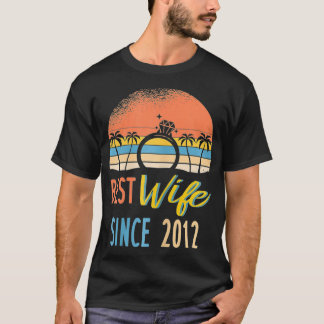 Beste Ehefrau seit 2012 10. Hochzeitstag T-Shirt