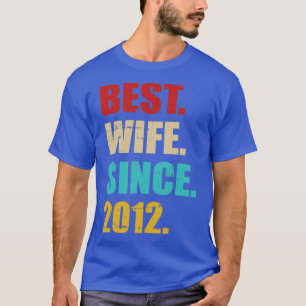 Beste Ehefrau seit 2012 zum 10. Hochzeitstag  T-Shirt