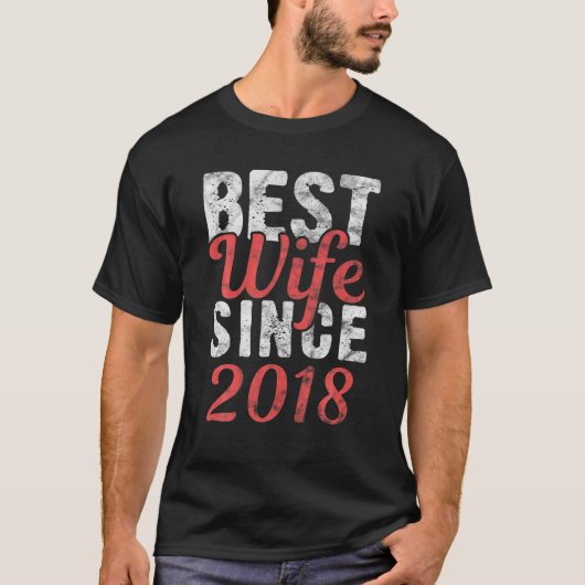 Beste Ehefrau seit 2018 2. T-Shirt (Vorderseite)