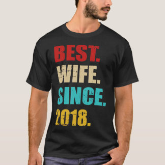 Beste Ehefrau seit 3. Hochzeitstag 2018 T-Shirt