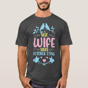 Beste Ehefrau seit der Hochzeit im Oktober 1993 He T-Shirt