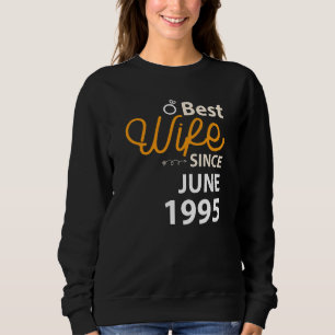 Beste Ehefrau seit Juni 1995 Sweatshirt