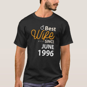 Beste Ehefrau seit Juni 1996 T-Shirt