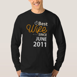 Beste Ehefrau seit Juni 2011 T-Shirt
