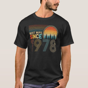 Beste Ehefrau Seit Niedlich 44. Hochzeitstag 1978 T-Shirt