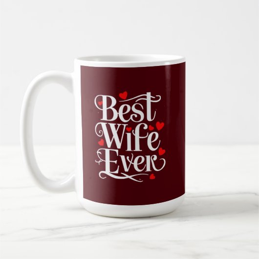 Beste Ehefrau überhaupt Kaffeetasse (Links)