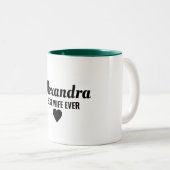 Beste Ehefrau Zweifarbige Tasse (VorderseiteRechts)