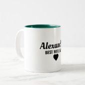 Beste Ehefrau Zweifarbige Tasse (Vorderseite Links)