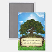 Beste Eiche war nur eine kleine Nuss Magnet (Vorderseite/Rückseite)