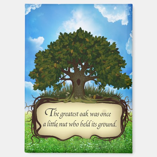 Beste Eiche war nur eine kleine Nuss Magnet (Vorderseite)