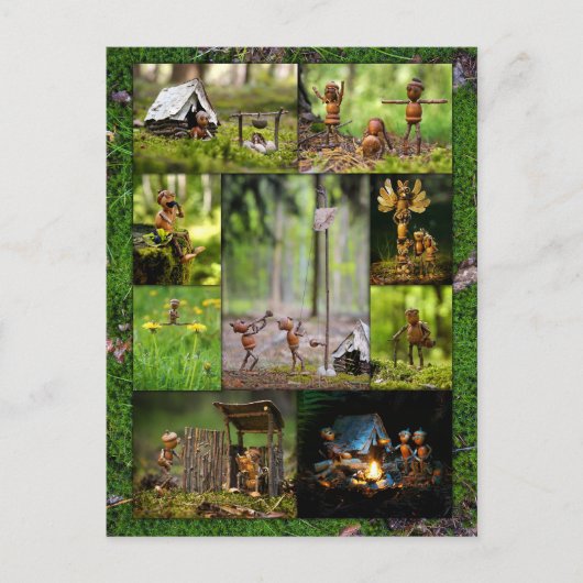 Beste Eichelfen Lager Fotos Mosaik Postüberquerung Postkarte (Vorderseite)