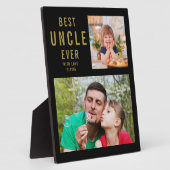 Beste Einheit je 2 Foto Collage Schwarz und Gold Fotoplatte (Seite)