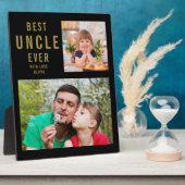 Beste Einheit je 2 Foto Collage Schwarz und Gold Fotoplatte (Seite)