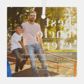 Beste Einheit je | Angebot und Foto Ornament Aus Glas (Rückseite)