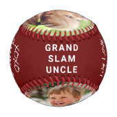 Beste Einheit je rotes Foto Baseball (Rückseite)