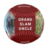 Beste Einheit je rotes Foto Baseball (Vorderseite)