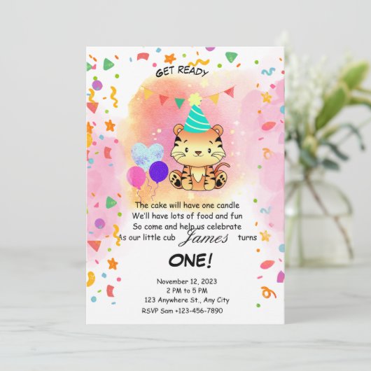 Beste Einzigartigkeit Einladung (Stehend Vorderseite)