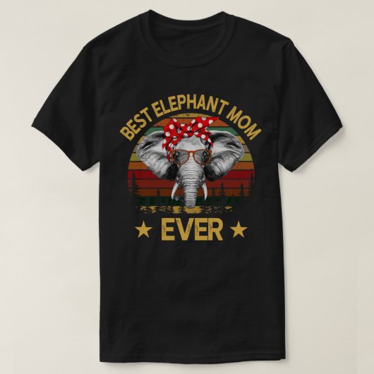 Beste ElefantenMama je T-Shirt (Design vorne)