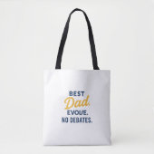 Beste Elterntasche | Funny No Debats Gift Tasche (Vorderseite)
