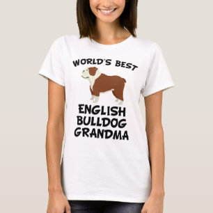 Beste englische die Bulldoggen-Großmutter der Wel T-Shirt