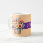 Beste Enkelin der Geschichte der Gerberer Blume Or Kaffeetasse (Vorderseite Links)