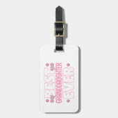 Beste Enkeltochter je - Kirschblüten Gepäckanhänger (Vorderseite vertikal)