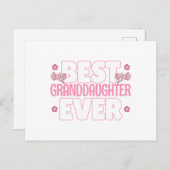 Beste Enkeltochter je - Kirschblüten Postkarte (Vorne/Hinten)