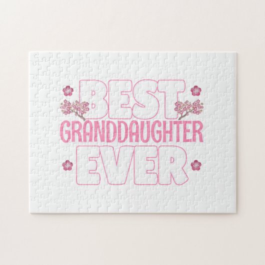 Beste Enkeltochter je - Kirschblüten Puzzle (Horizontal)