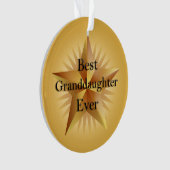 Beste Enkeltochter je Star Ornament (Vorderseite)