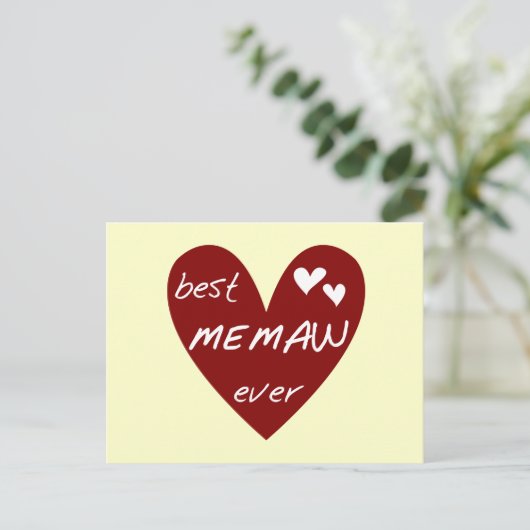 Beste Erinnerung an das Rote Herz je Hemden und Ge Postkarte (Stehend Vorderseite)