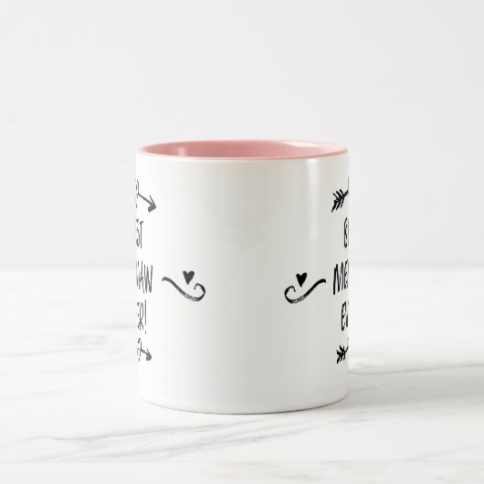 Beste Erinnerung je Zweifarbige Tasse (Mittel)