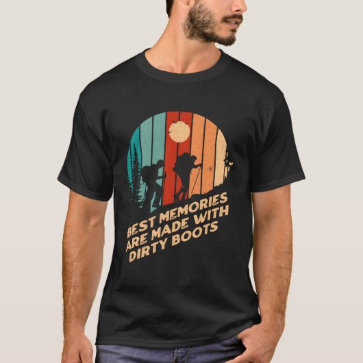 Beste Erinnerungen auf schmutzigen Booten Wandern  T-Shirt (Vorderseite)