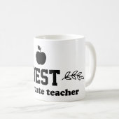 Beste Ersatzlehrerin Kaffeetasse (VorderseiteRechts)