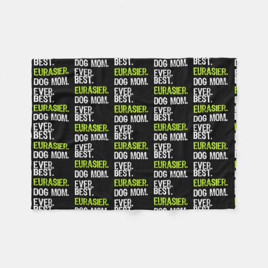 Beste Eurasier Hund-MAMA je Hunde Liebhaber Fleecedecke (Vorderseite (Horizontal))