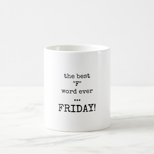 Beste F-Wort, Zitat, Freitag Tasse (Mittel)