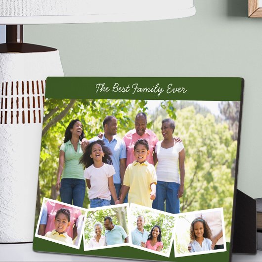 Beste Familie je - Benutzerdefinierte FotoCollage Fotoplatte