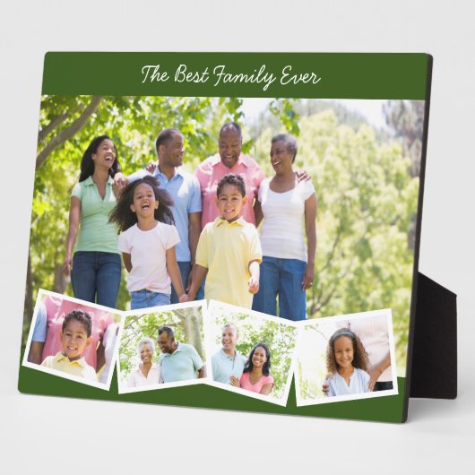 Beste Familie je - Benutzerdefinierte FotoCollage  Fotoplatte (Seite)