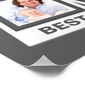 Beste Familie je benutzerdefiniertes Instagramm 4 Poster (Ecke)