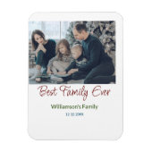 Beste Familie je Familienname Datum Jahr Magnet (Vertikal)