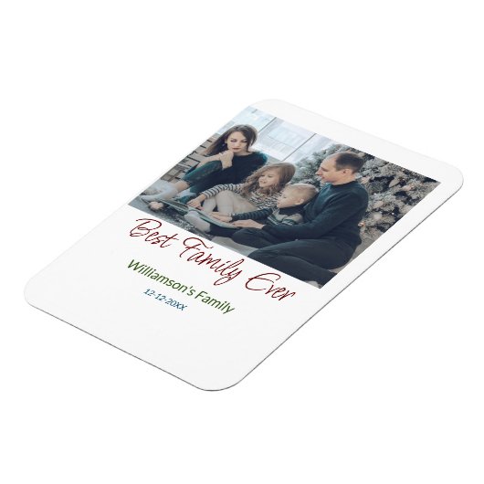 Beste Familie je Familienname Datum Jahr Magnet (Linke Seite)