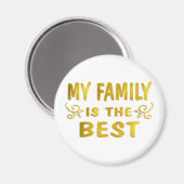 Beste Familie Magnet (Vorderseite/Rückseite)