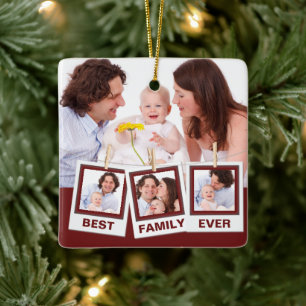 Beste Familie überhaupt Benutzerdefinierte Instagr Keramikornament