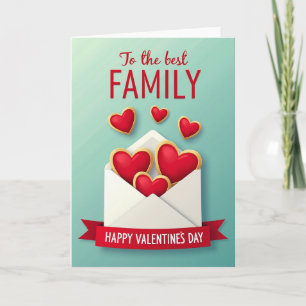 Beste Familie Valentinstagskarte Karte