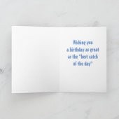 BESTE FANG DES TAGES **GRANDSONS GEBURTSTAG** KARTE (Innenseite)