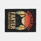 Beste Farter I Gemein Vater Funny Vaters Day Cat D Fleecedecke (Vorderseite (Horizontal))